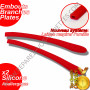 2 Embouts Silicone rouge Branches plates