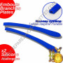 2 Embouts Silicone Bleus Branches plates